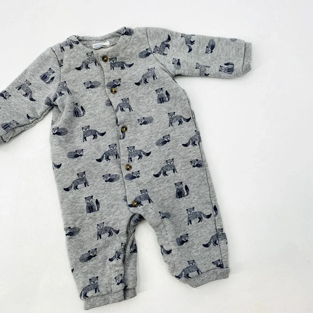 Bout'Chou Bio gray fox Onesie